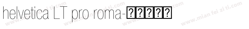 helvetica LT pro roma字体转换